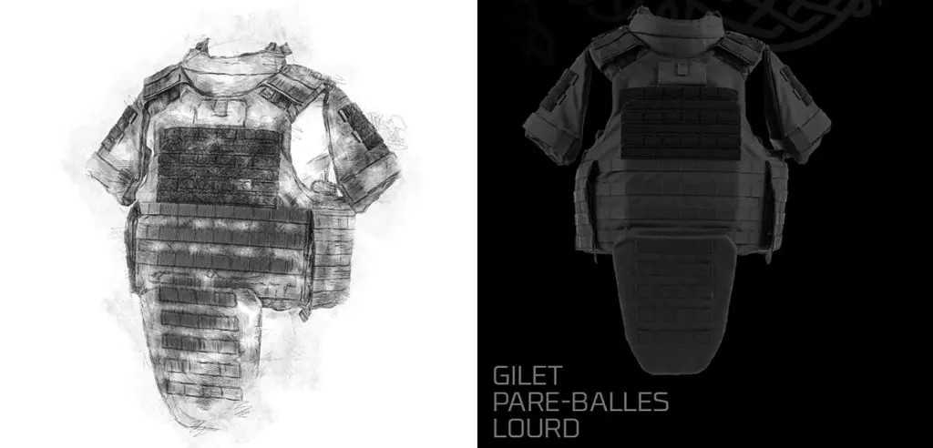 Bullet-proof vest systems (GPB-L ) for french anti-terrorism and security personnel