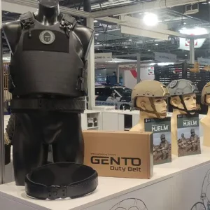 NFM Group, Sicur exhibition, Madrid - booth with protective equipment