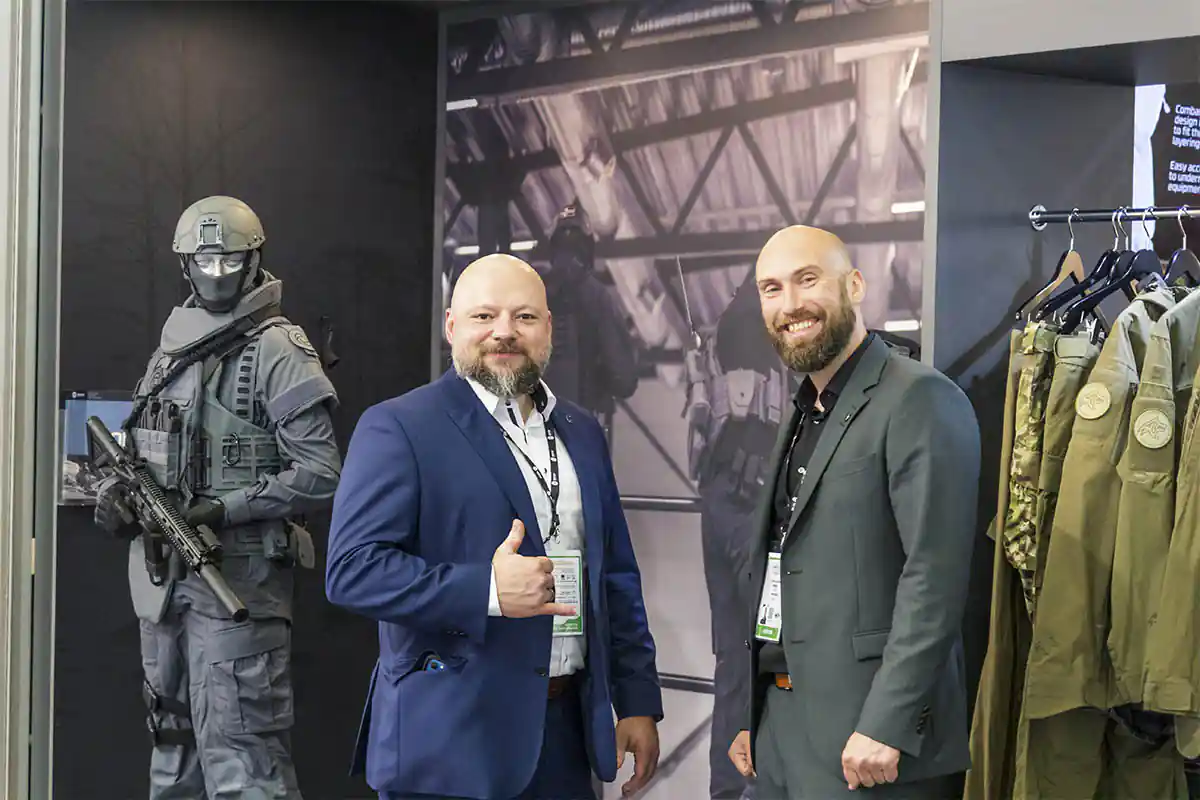 Eurosatory 2022 - NFM Group system managers Patryk and Frank
