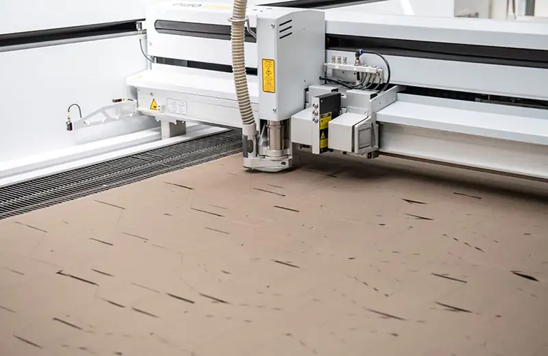 NFM laser cutter - production of grid for THOR Load Bearing System