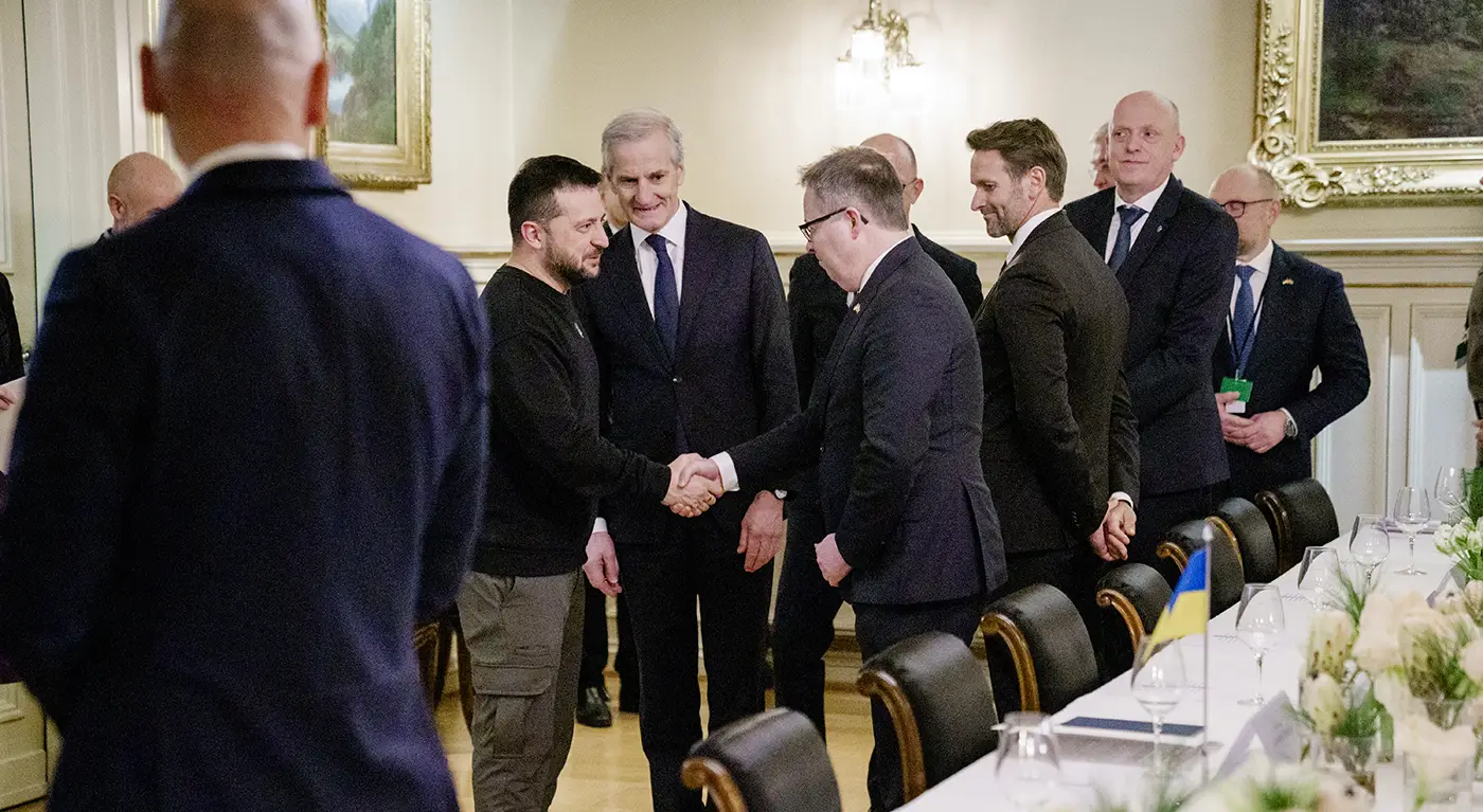 NFM Group CEO meets President of Ukraine visiting Norway