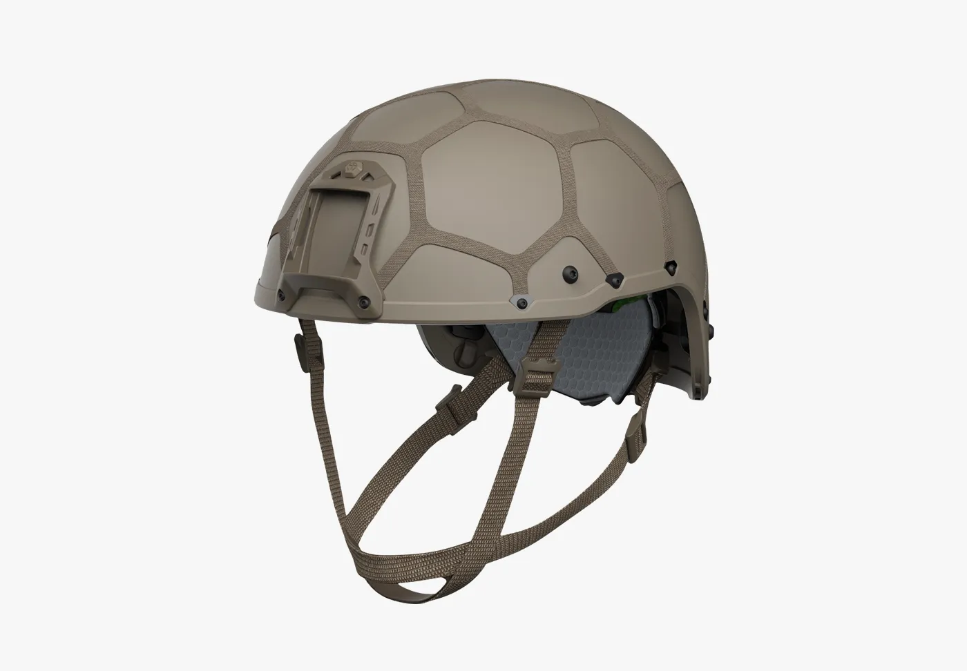 HJELM™ Combat helmet - side view of the helmet