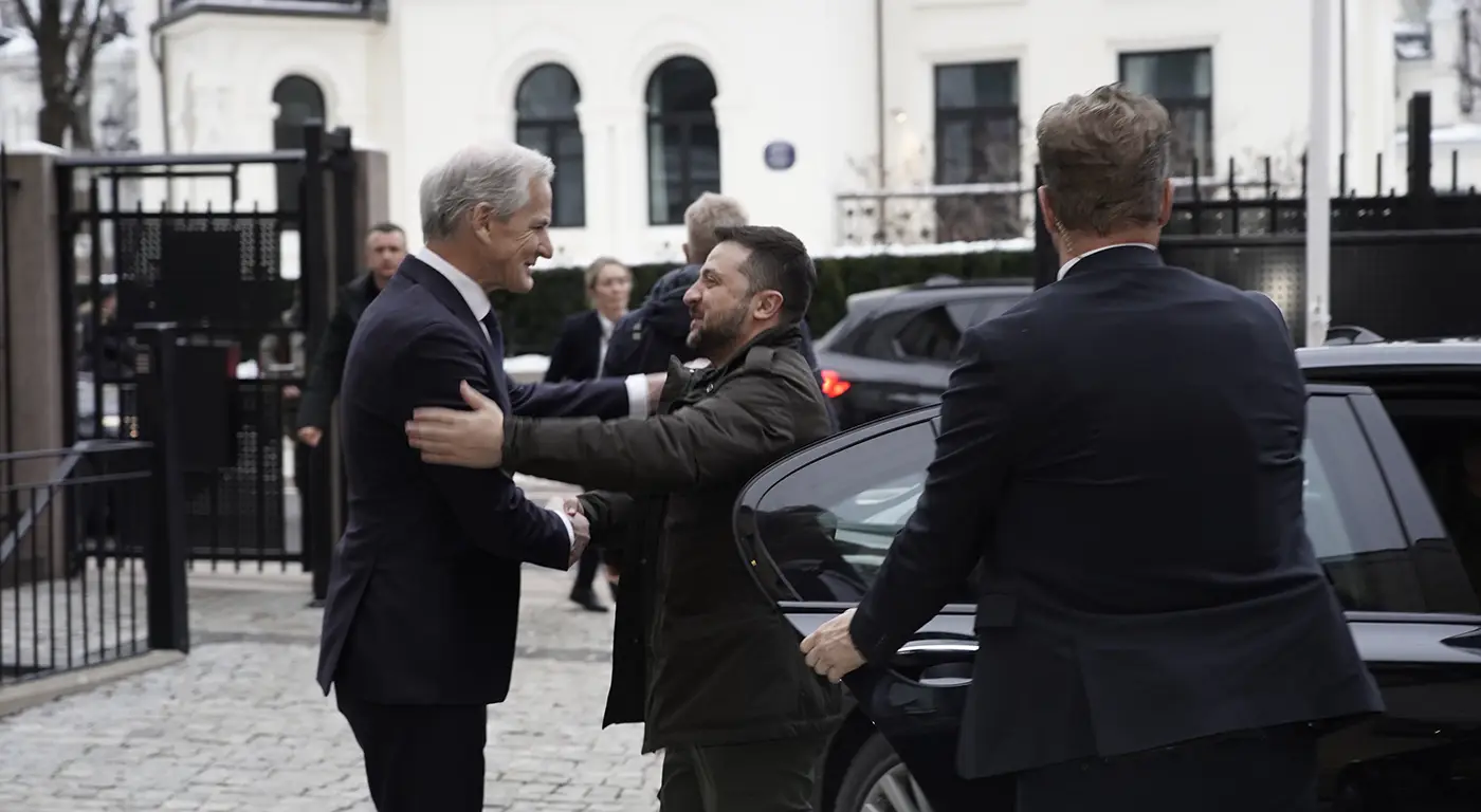 President of Ukraine with Norwegian Prime Minister